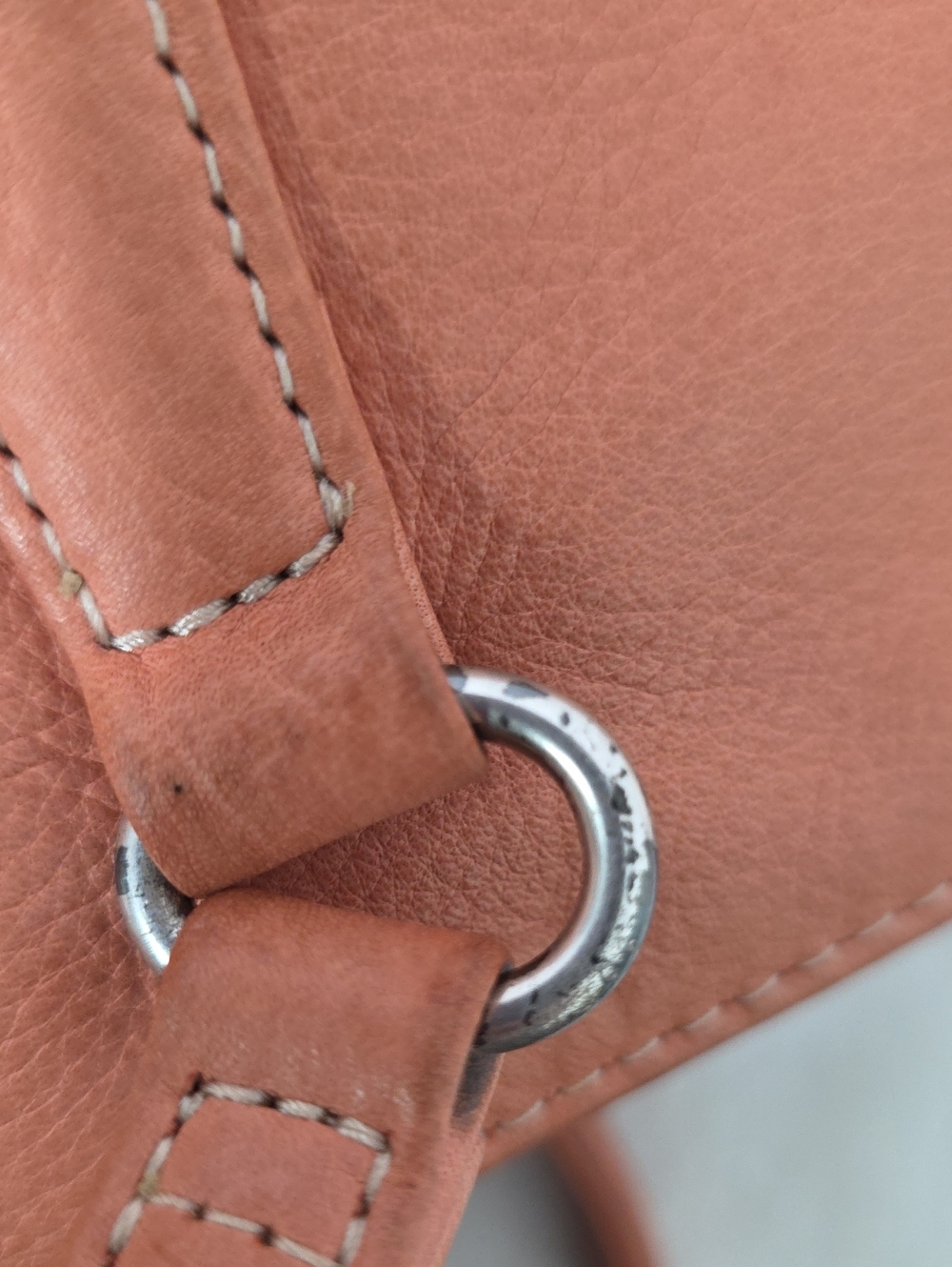 Fossil Shoulder Bag Coral Genuine Leather Large Handbag - Picture 14 of 16